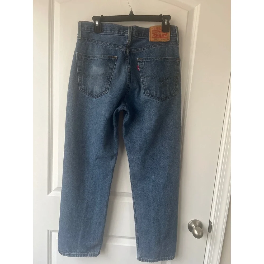 Levis 550 Relaxed Fit Jeans Mens 31x30 Medium Wash Blue Denim Tapered Leg